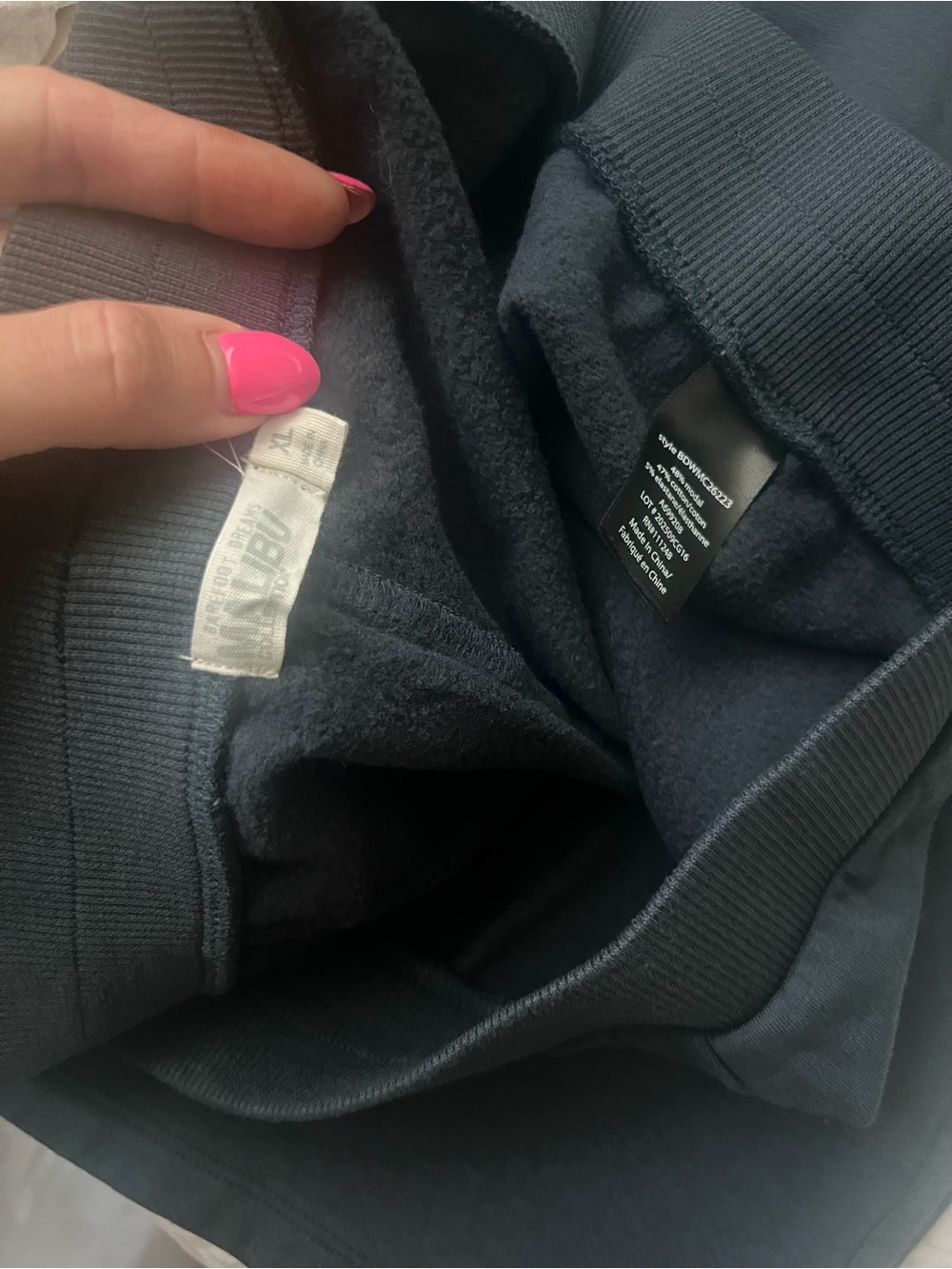 Barefoot Dreams + Malibu Co. Luxe Wide-Leg Sweatpants Set | Indigo Blue | XL - Picture 3 of 4